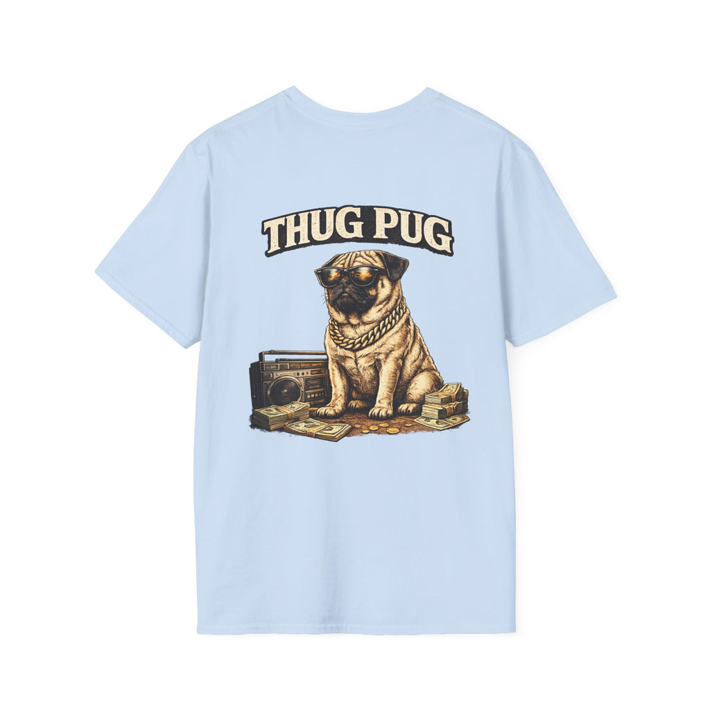 The Thug Pug T-Shirt – Tiny Champion with Big Attitude | Funny Pug Dog Shirt