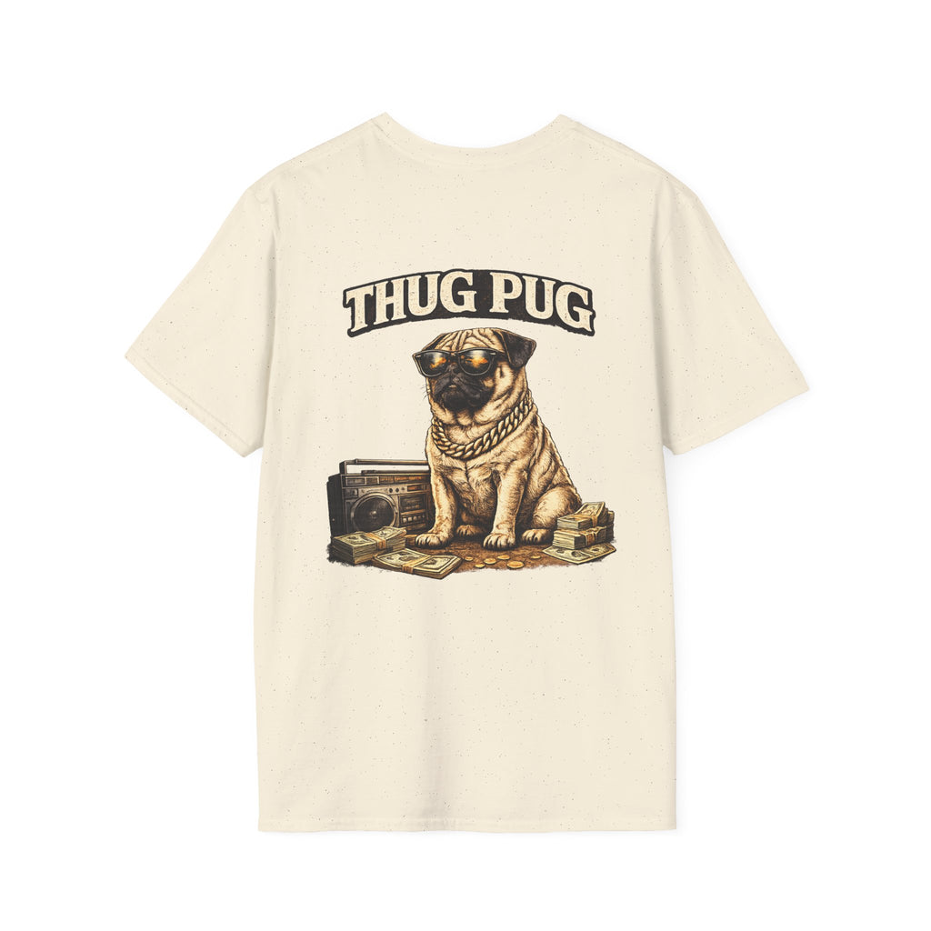 The Thug Pug T-Shirt – Tiny Champion with Big Attitude | Funny Pug Dog Shirt