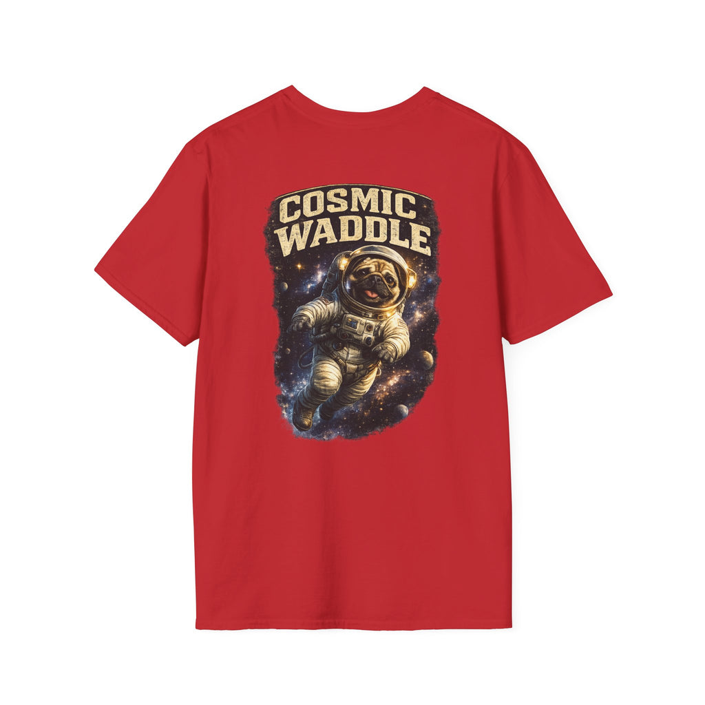 Cosmic Waddle | Astronaut Pug Space Adventure T-Shirt 🐾🚀