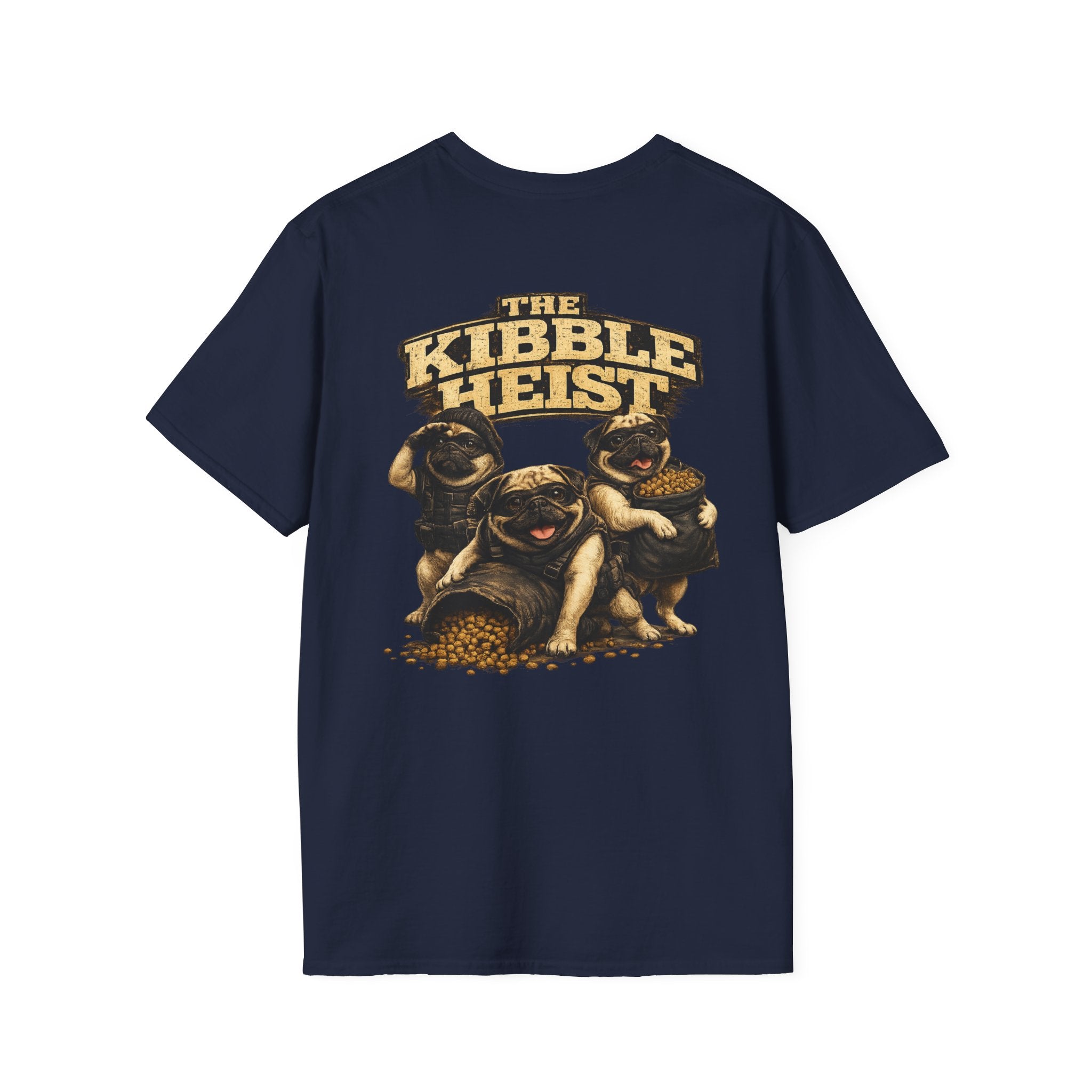 The Kibble Heist™ T-Shirt | Funny Pug Tee for Dog Lovers