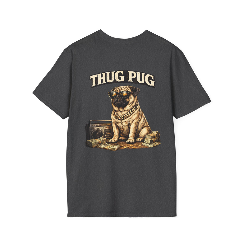 The Thug Pug T-Shirt – Tiny Champion with Big Attitude | Funny Pug Dog Shirt