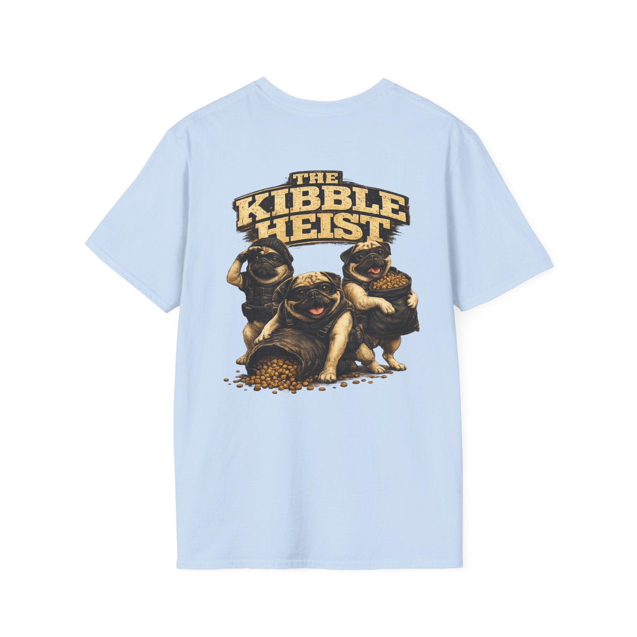 The Kibble Heist™ T-Shirt | Funny Pug Tee for Dog Lovers