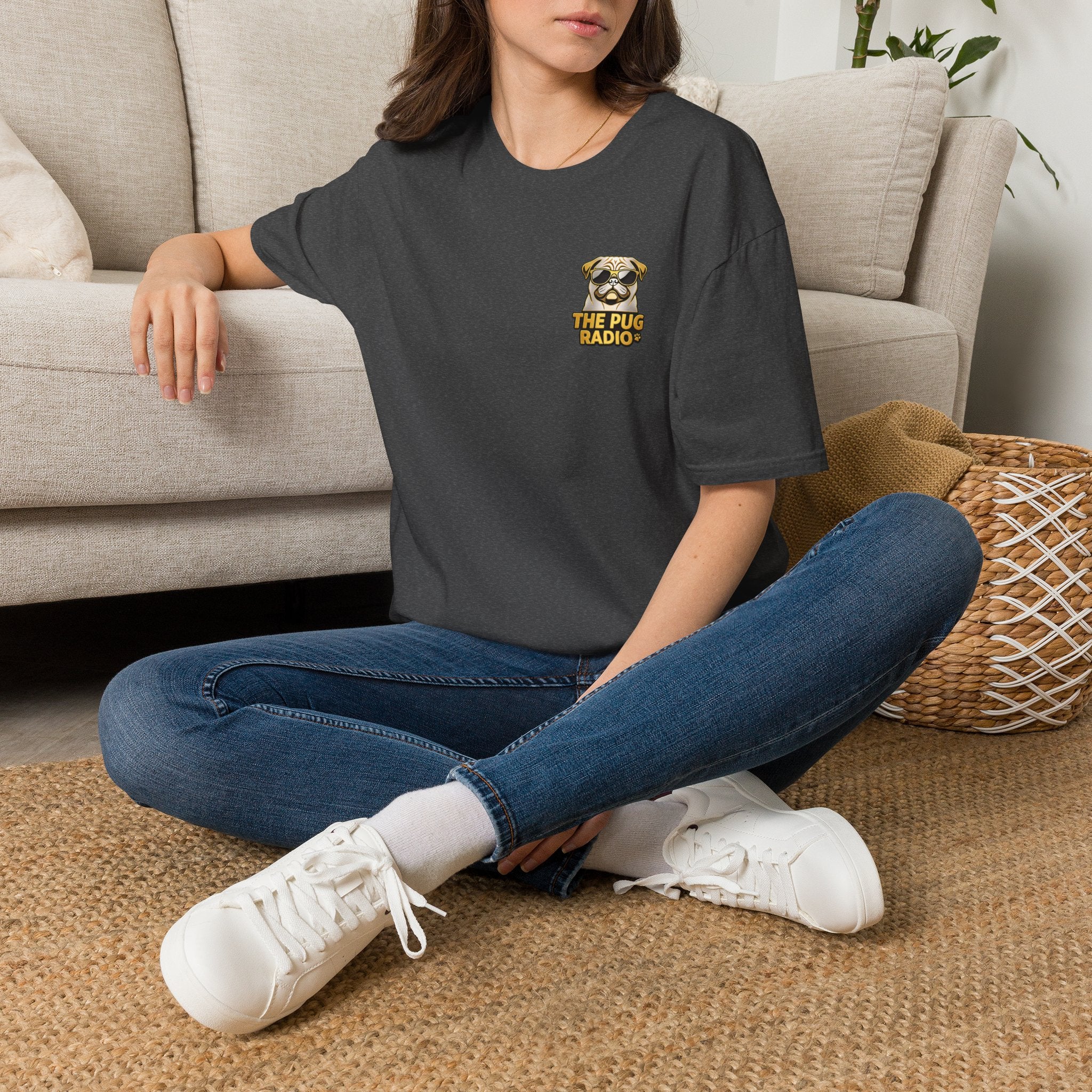 Island Pug State of Mind | Tropical Pug Beach T-Shirt for Dog Lovers