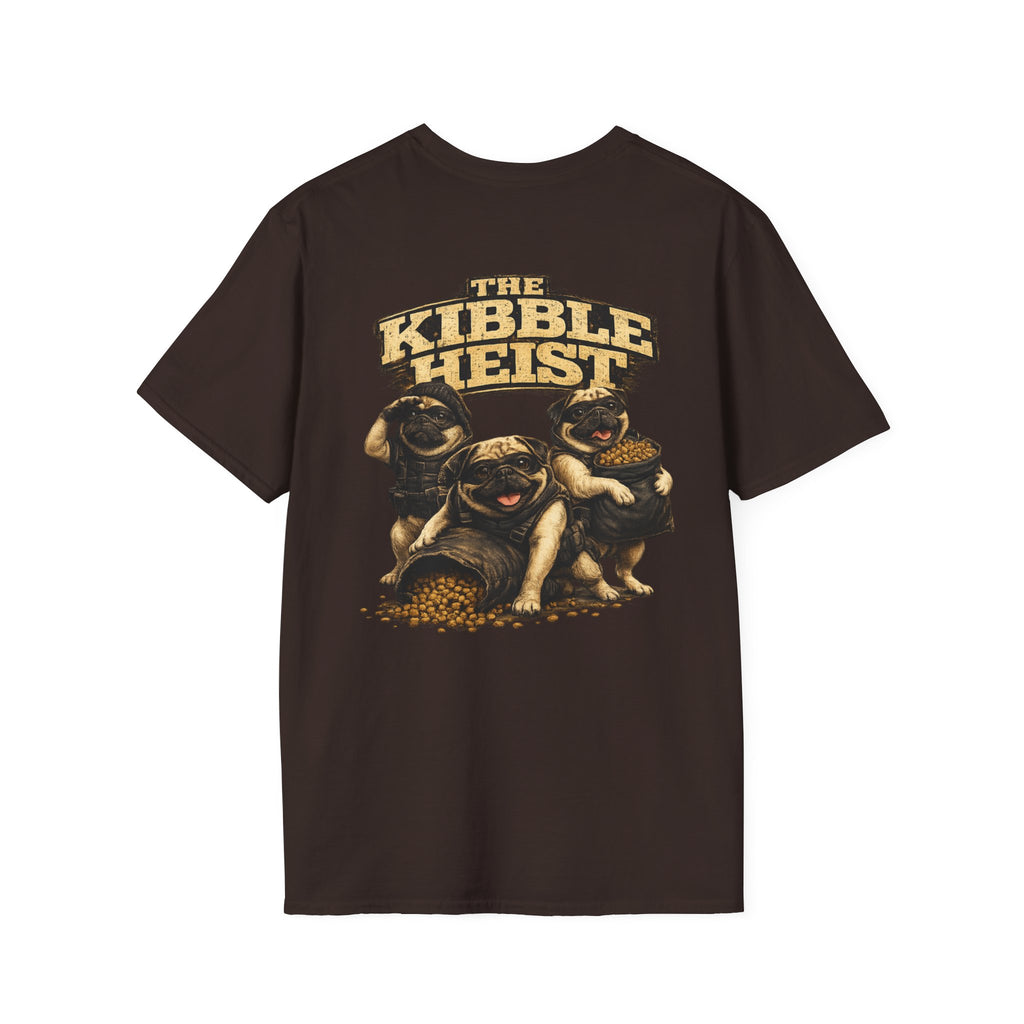 The Kibble Heist™ T-Shirt | Funny Pug Tee for Dog Lovers