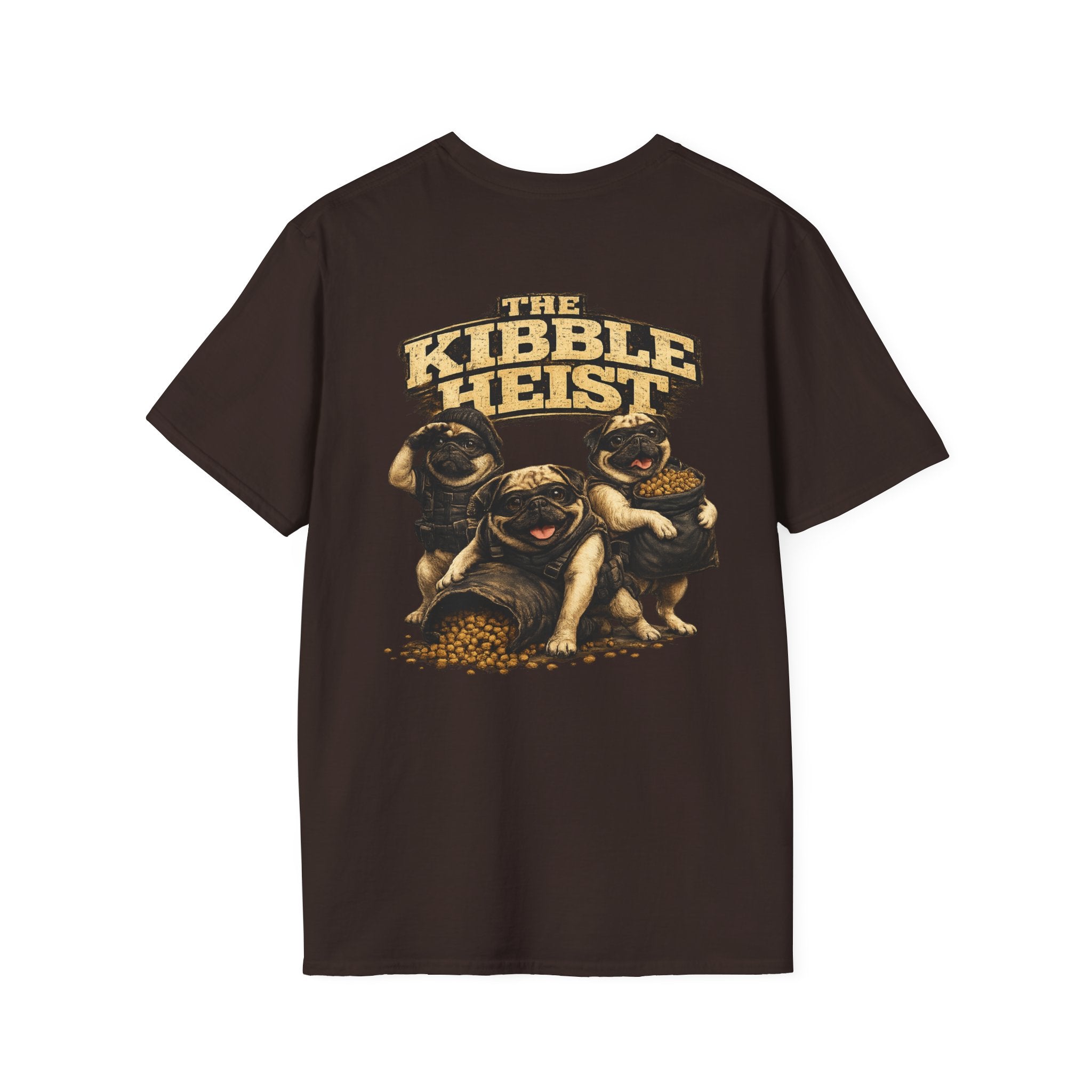 The Kibble Heist™ T-Shirt | Funny Pug Tee for Dog Lovers