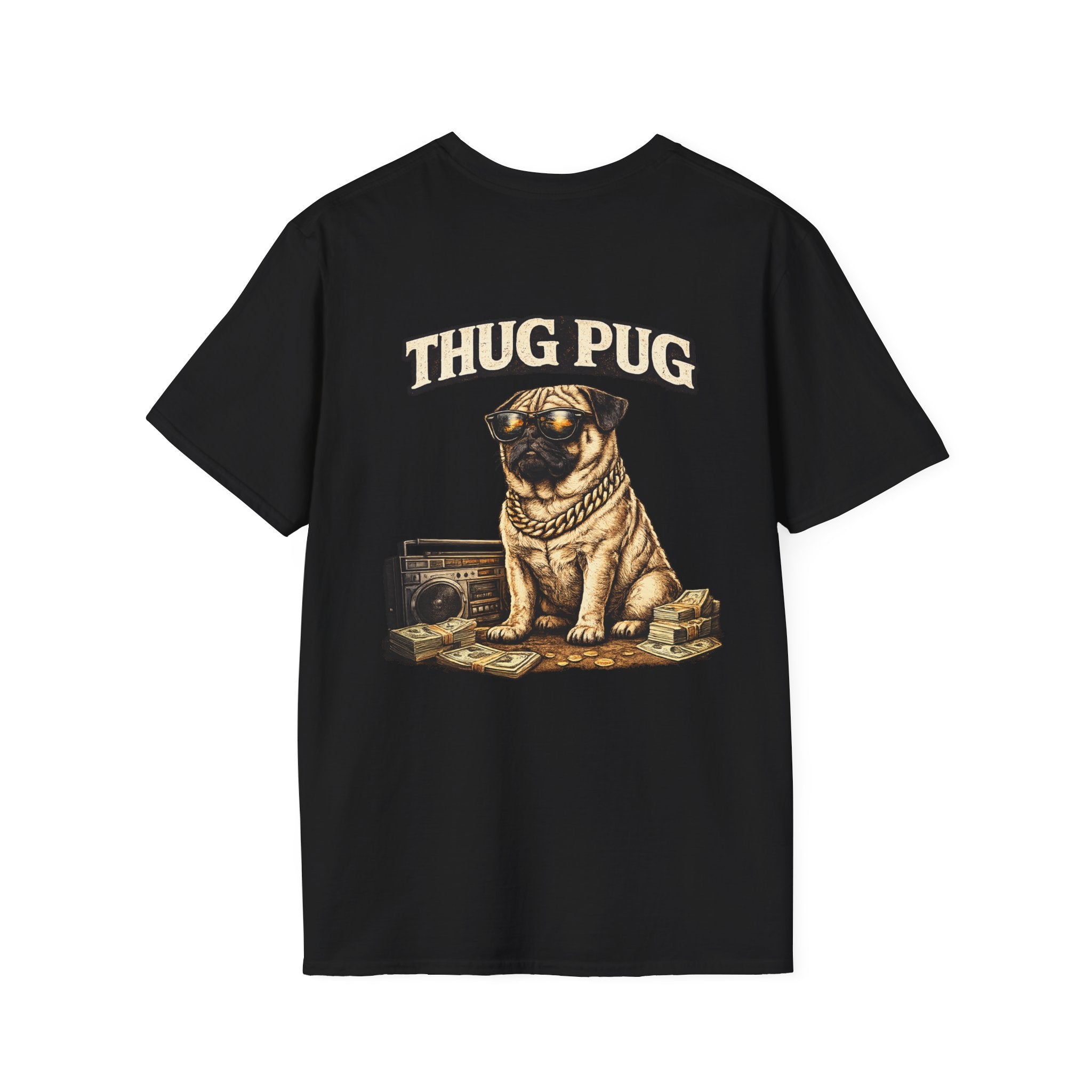 The Thug Pug T-Shirt – Tiny Champion with Big Attitude | Funny Pug Dog Shirt