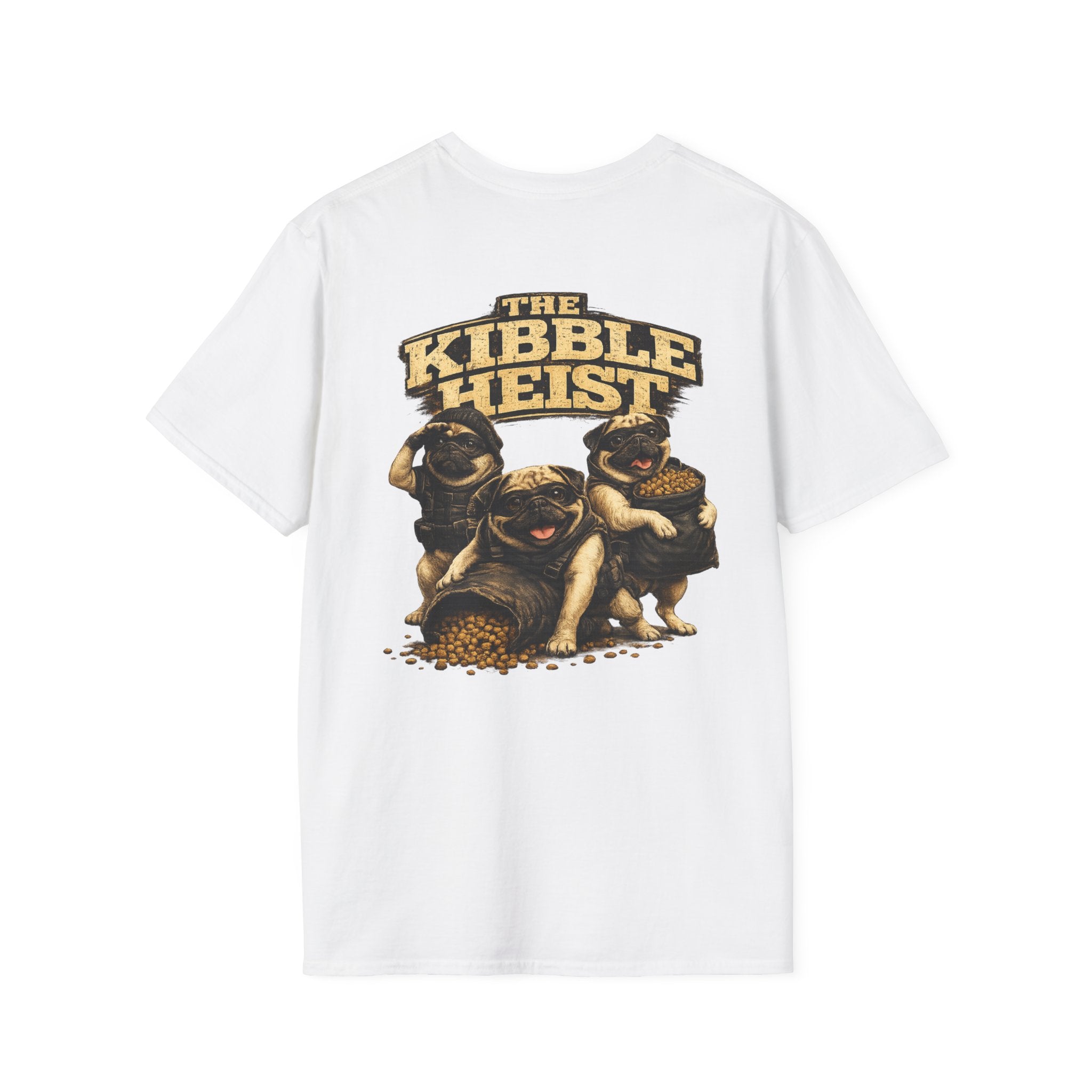 The Kibble Heist™ T-Shirt | Funny Pug Tee for Dog Lovers