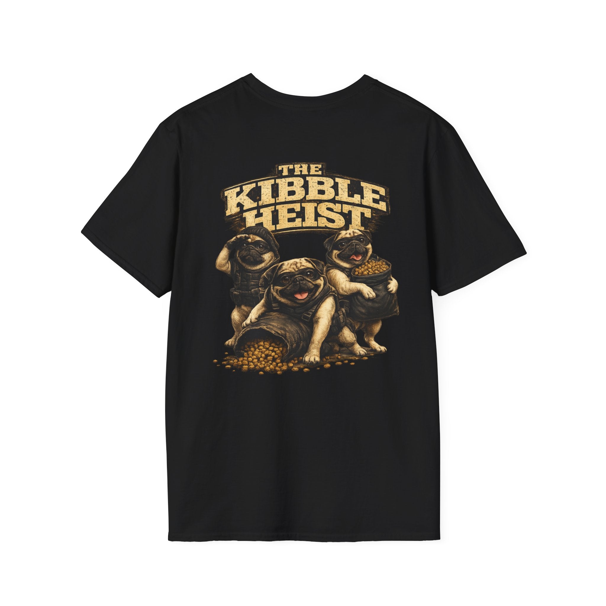 The Kibble Heist™ T-Shirt | Funny Pug Tee for Dog Lovers