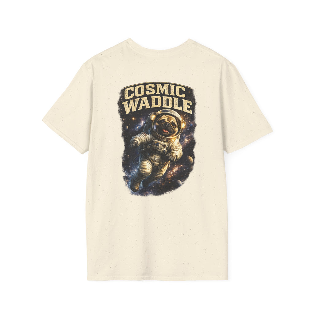 Cosmic Waddle | Astronaut Pug Space Adventure T-Shirt 🐾🚀