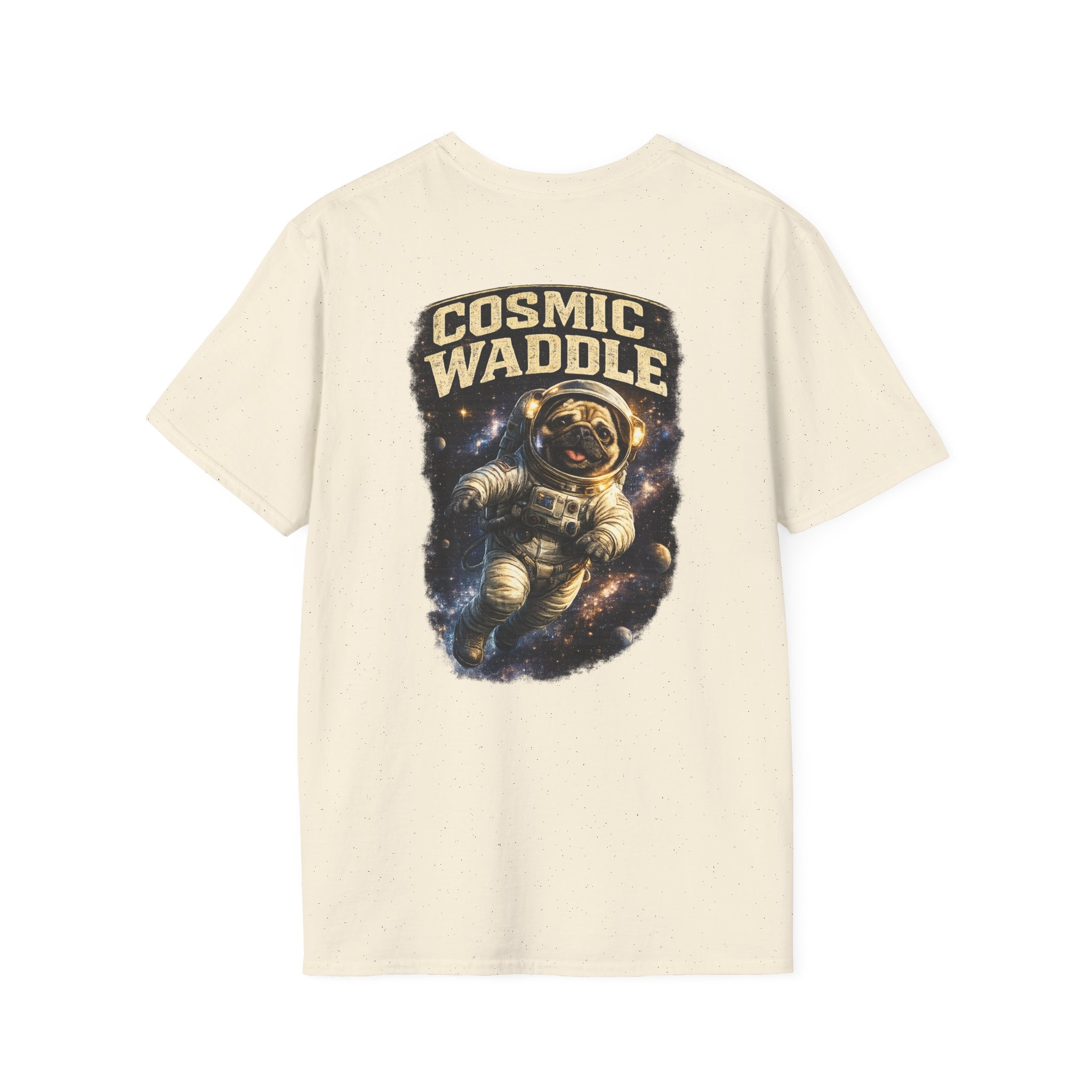 Cosmic Waddle | Astronaut Pug Space Adventure T-Shirt 🐾🚀