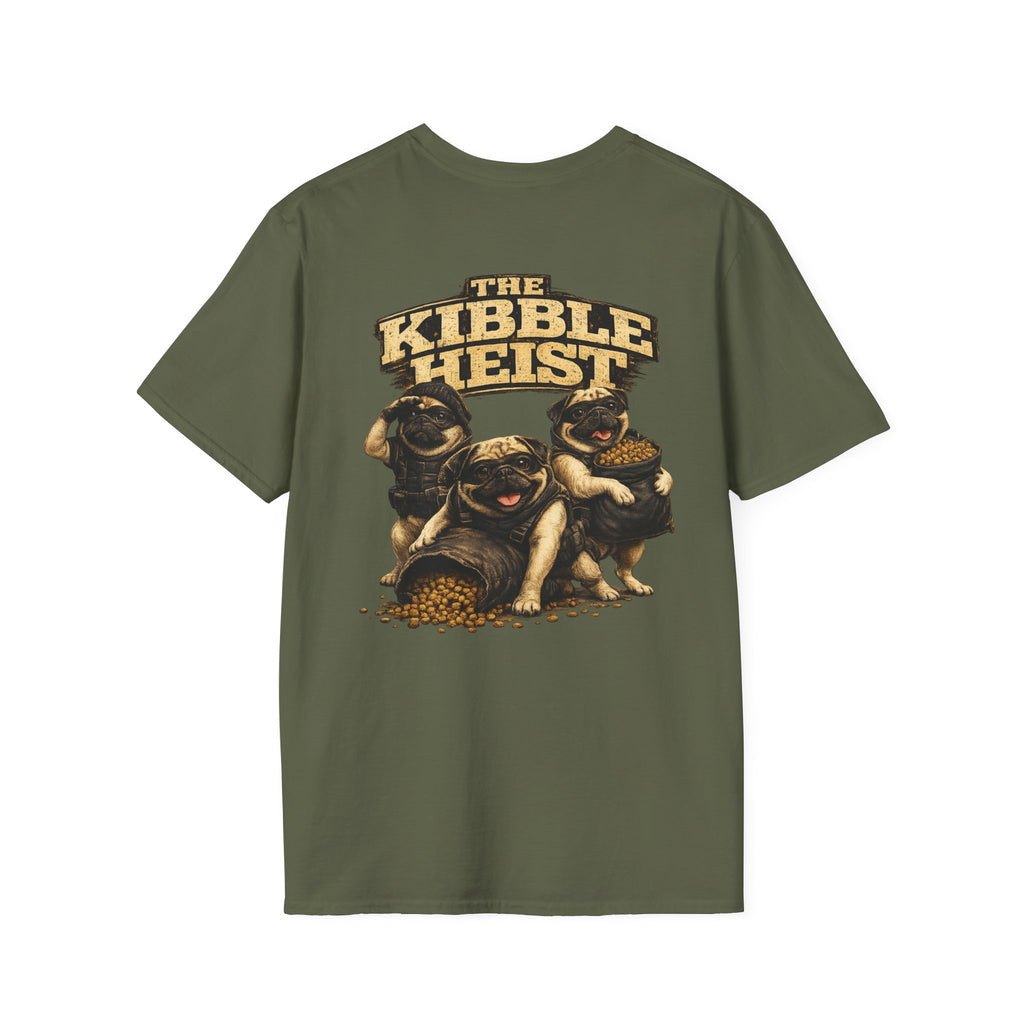 The Kibble Heist™ T-Shirt | Funny Pug Tee for Dog Lovers