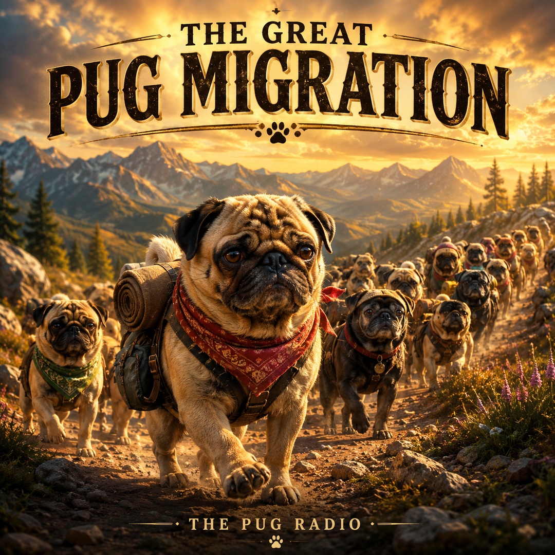 The Great Pug Migration cover artwork