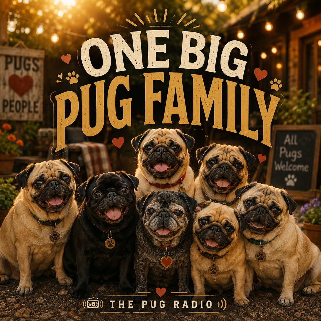One Big Pug Family video thumbnail
